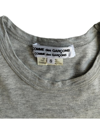 Grey Short Sleeve T-Shirt With Waistline Details