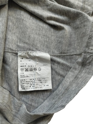 Grey Short Sleeve T-Shirt With Waistline Details