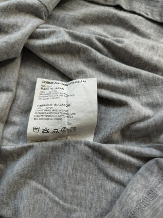 Grey Short Sleeve T-Shirt With Waistline Details