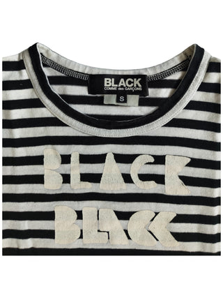 Black And White Long Sleeves Striped T-Shirt