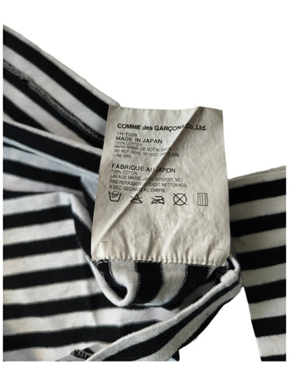 Black And White Long Sleeves Striped T-Shirt