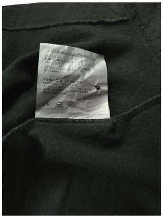 Black Thin Wool 4-Buttoned Cardigan