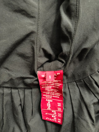 Cropped Jacket With Gold Logo Plate On The Arm