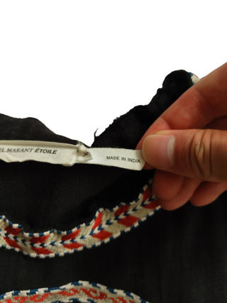 Black Long Sleeves Dress With Ethnic Details