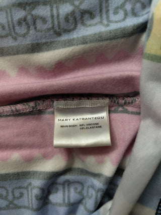 Colorful Overall Print Stretch Viscose Dress