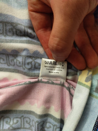 Colorful Overall Print Stretch Viscose Dress