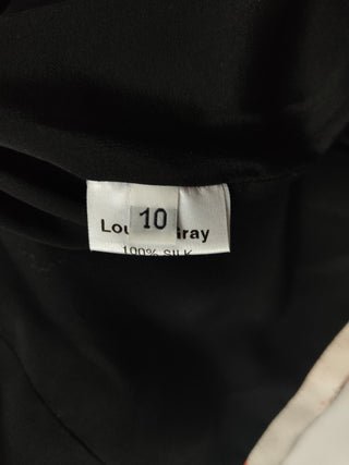 Colorful Overall Print And Sequenced Silk Dress