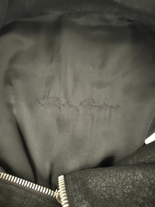 Black Signature Blister Leather Jacket