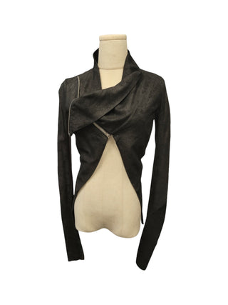 Black Signature Blister Leather Jacket