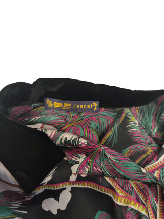 Overall Hawaiian Palm Trees Print Shirt