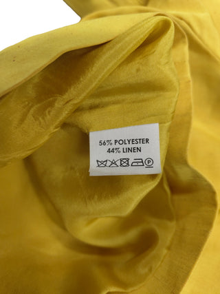 Mustard Yellow Round Neck 3/4 Sleeves Shirt