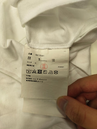 White T-Shirt With Neon Green Sleeve