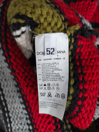 Dolce & Gabbana Multi Color Wool Pullover