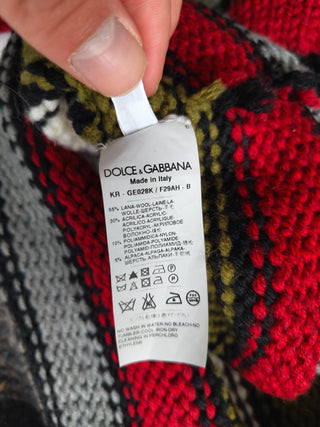 Dolce & Gabbana Multi Color Wool Pullover