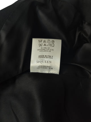 Black Cropped 3/4 Length Sleeves With Ethnic Decorations