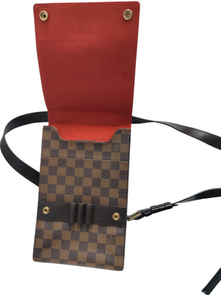 Brown Damier Ebene Portobello Travel Shoulder Bag