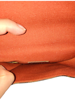 Brown Damier Ebene Portobello Travel Shoulder Bag