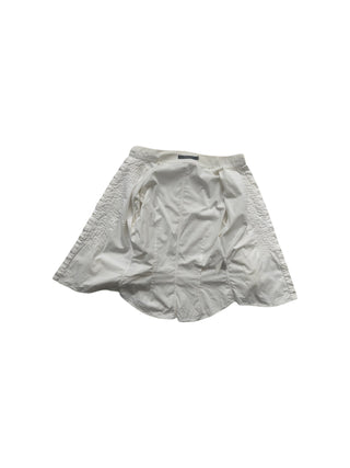 Creme Shirt With Ruffles Front