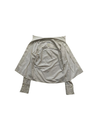 Creme Color Shirt With Double Cuffs