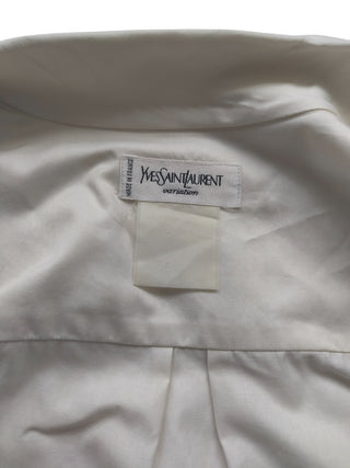 Creme Color Shirt With Double Cuffs