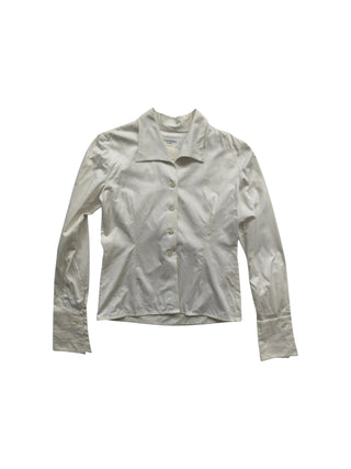 Creme Color Shirt With Double Cuffs