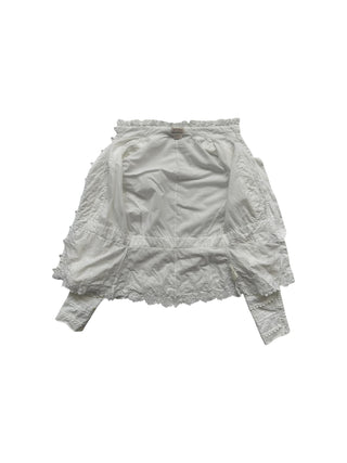 White Cotton Lace Blouse
