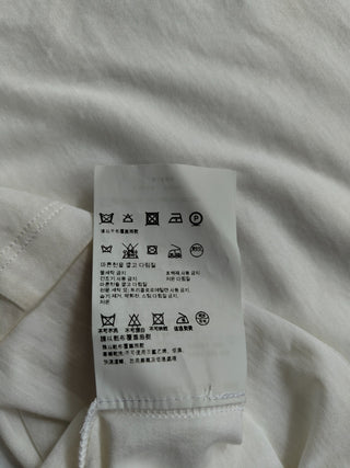 White T-Shirt With Red Puffed Sleeves