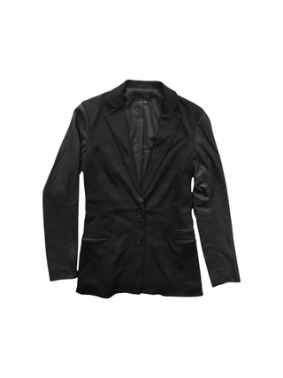 Black Jacket With Goat Leather Sleeves