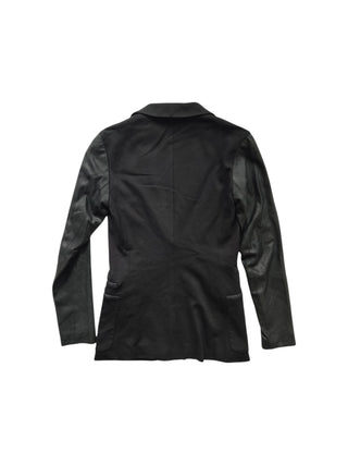 Black Jacket With Goat Leather Sleeves