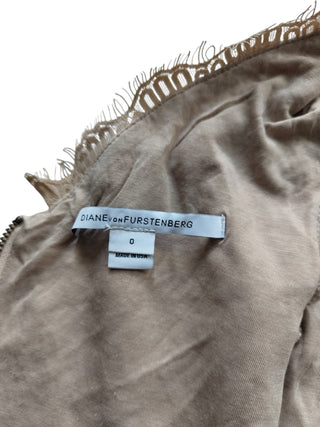 Salmon Pink Dress With Floral Pattern