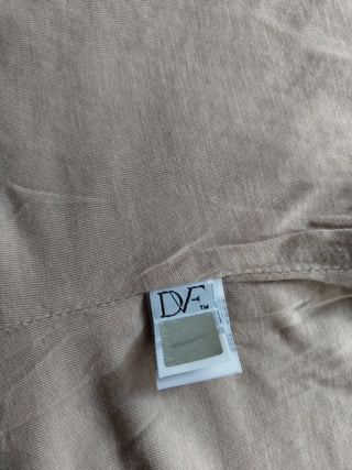 Salmon Pink Dress With Floral Pattern