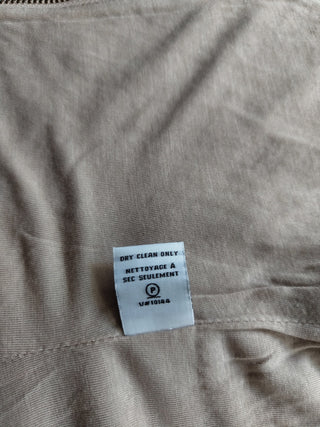 Salmon Pink Dress With Floral Pattern