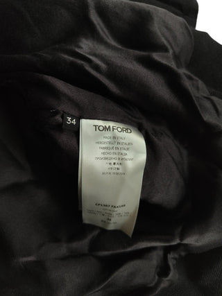 Black Mid Length Jacket With Double Ends Zipper