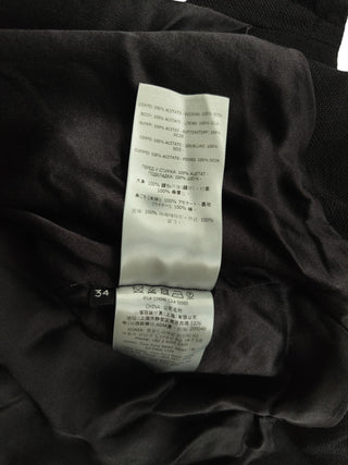 Black Mid Length Jacket With Double Ends Zipper