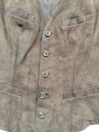 Goat Suede Brown Vest