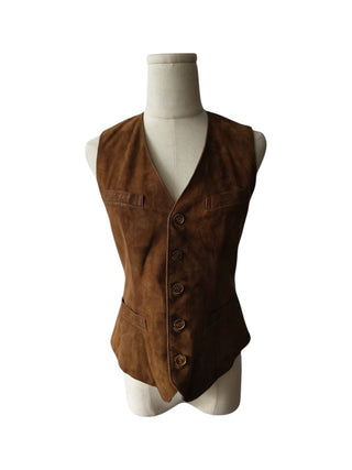 Goat Suede Brown Vest