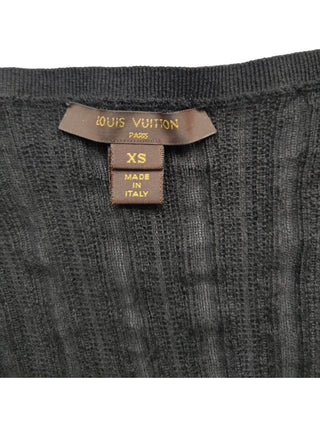 Black Dress With Ruffles Front