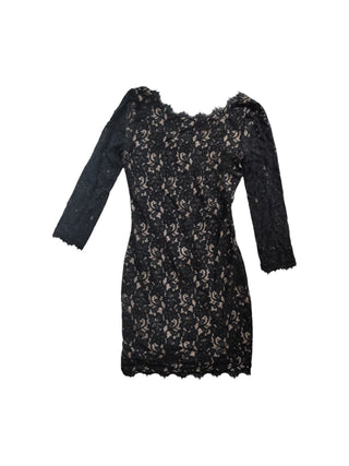 Black Floral Cotton Laced Dress