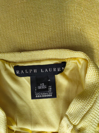 Yellow Halter Neck Knit Dress