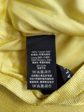 Yellow Halter Neck Knit Dress