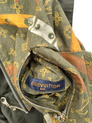 2018 Monogram And Black Reversible Zip Up Jacket