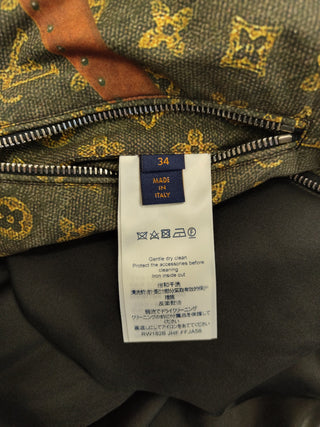 2018 Monogram And Black Reversible Zip Up Jacket