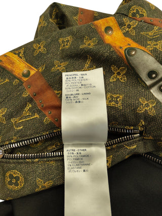 2018 Monogram And Black Reversible Zip Up Jacket