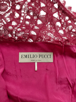 Burgundy One-Shoulder Lace Dress