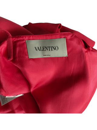 Fuchsia Sleeveless Round Neck Dress With Open Back