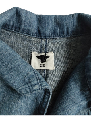 Denim Vest Shirt With Signature CD Logo Stitching