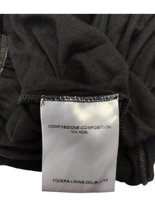 Black Sleeves Top With Loose Turtle Neck