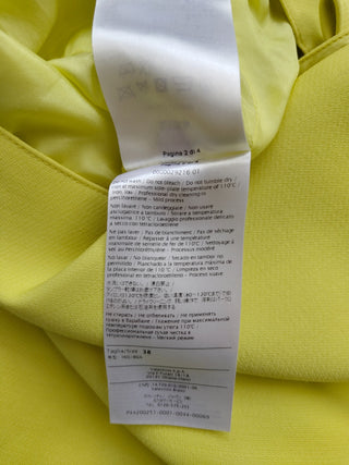 Mustard Yellow Sleeveless Round Neck Dress With Open Back