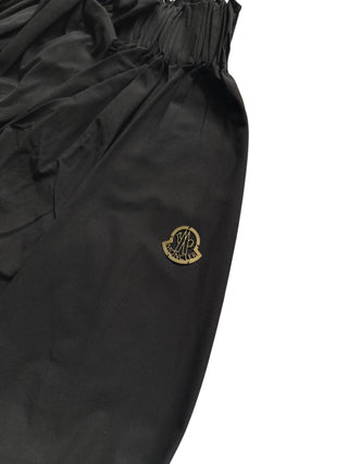 Cropped Jacket With Gold Logo Plate On The Arm