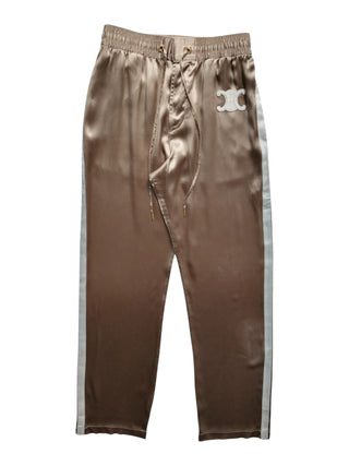 Bronze Shimmering Straight Leg Sweatpants